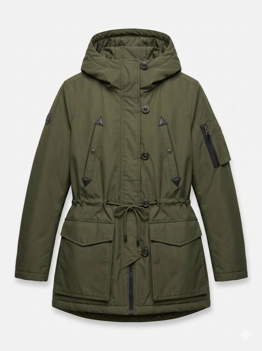🔥Madden Girl Olive Green Heavy Winter Parka Jacket Large